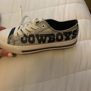 Sparkly cowboys tennis shoes